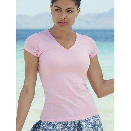  Tricou pentru femei Fruit of the Loom V-Gold Ladies